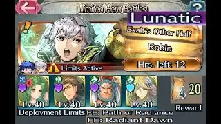 The battle with Limited unit : Vs. Legend! M!Robin - Lunatic (with F2P units, SIs and seals)