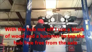 MG TF wheel  bearing change Part 1