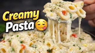Restaurant style white sauce pasta 🍝 | simple recipe. 