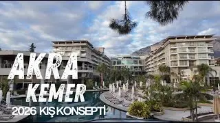 Akra Kemer Hotel 2026 Vlog. Y&uuml;ksek Memnuniyet Hizmeti ile Kış Konsepti ve t&uuml;m Detaylar..