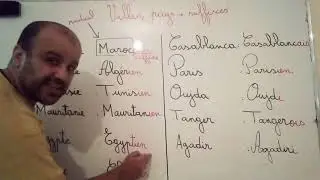Villes, pays+suffixes السادس ابتدائي التعليم العتيق