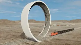 BeamNG.Drive - Trains vs Vertical Loop Crashes 8 | BeamNG High Speed
