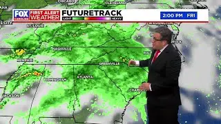 Showers and storms begin to wind down in the early evening hours; First Alert Weather Day Friday