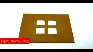 Home made by waste material and solar power system.