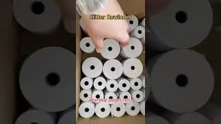 #shorts Slitter rewinder for producing cash register thermal paper rolls