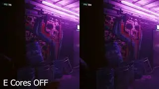 E cores ON vs OFF Cyberpunk 2077 - i7 13700K 5.6 ghz