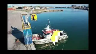 Seasight Davits' Spider - davit crane w. man-riding solution