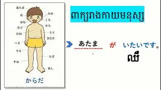 រៀនពាក្យភាសាជប៉ុនអំពីរាងកាយយ៉ាងងាយស្រួល!​