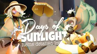 Days of Sunlight 2024 items Detailed Look - Special Event Exclusives | Sky Cotl | Noob Mode