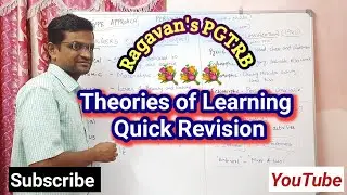Theories of Learning - Quick Revision for PG TRB