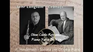 P. HINDEMITH  Sonata per Oboe e Piano  Carlo ROMANO (oboe) Velia DE VITA (piano) LIVE 1979