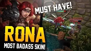 Vainglory Skins Gameplay - [L] Red Rona Skin Gameplay!