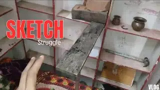 Sketch 🥰 ke liye kya kya Krna pad rha hai 😲 #vlog #sketch #video #viral 
