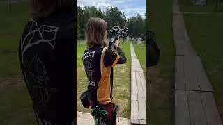 Арбалет - 50м до цели #стрельба #crossbow #LongShot