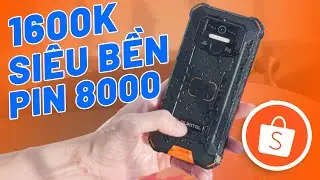 ĐẬP HỘP OUKITEL WP5 GI&Aacute; 1600K SHOPEE - CHỐNG NƯỚC SI&Ecirc;U BỀN, PIN 8.000MAH GI&Aacute; RẺ NGON NHẤT!