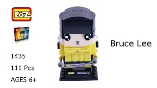 LOZ 1435 Bruce Lee Mini Block Brickheadz  Build