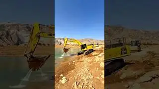 Post-Work Spa for the Excavator &ndash; Well Deserved! #excavator #machine #work