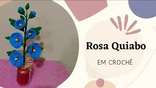 Flor Alteia em crochê arranjo.