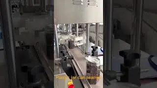 Automatic  #can Seaming Machine, #lid closing machine, Plastic Jar Can Sealer Equipment Manufacture