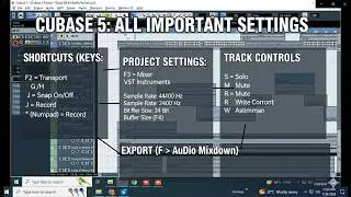 5 Default Cubase Settings You Must Change NOW | cubase 5 all settings