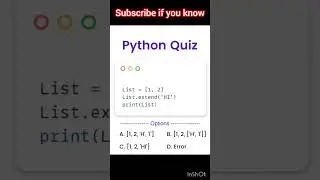 quiz for a python developer part #10 