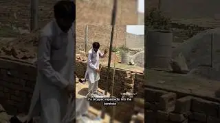 How Pakistani Drill a Water Well Manually