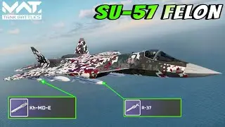 SU-57 FELON - Russian Most Brutal Strike Fighter 🔥 MWT :  TANK BATTLES 