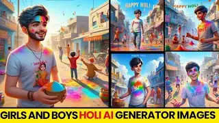 Happy Holi Ai Generator Images | Holi Photo Editing | Ai photo Editing | Happy Holi Photo Editing