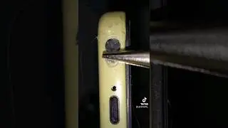 Cleaning vintage iPhone audio jack with hot glue ❌ #asmr #cleaning #satisfying