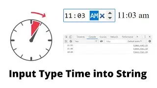 input type time into string using javascript | Split String  | Jquery Datatable