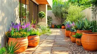 Designing a Harmonious Patio with Structured Flower Bed Arrangements