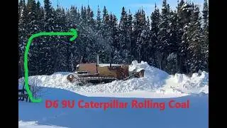 Wind Blown Snow Which the D6 Caterpillar had to Plow Feb 05 2026
