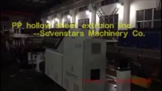 PP PC PE hollow sheet sunshine sheet extrusion line machine