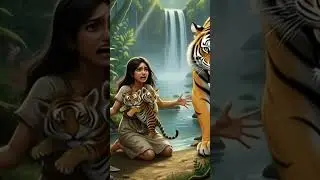 Meera aur Sher ki kahani #sorts #cartoon #aishorts #kahani #grok