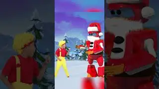 Robot Santa's Christmas Gifts With Mini DB | D Billions #shorts #db