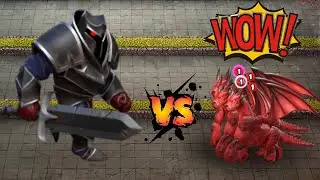 Black knight vs Dragon 🛡 Fight castle crush 💥 best strategy ||