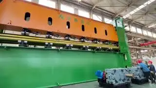 High performance hydraulic CNC metal plate rolling machine shipbuilding industry application
