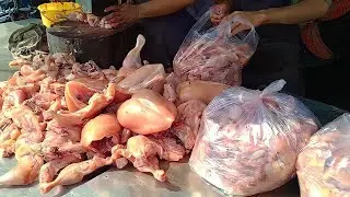 Fast Workers: Chicken Cutting style in pakistan#foryou #viral #cuttingskills