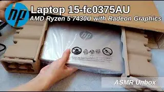 Unbox HP 15-fc0375AU AMD Ryzen 5 7430U with Radeon Graphics | My New Laptop