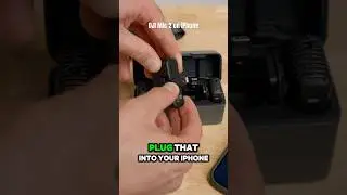 Как использовать микрофон DJI Mic 2 на вашем iPhone 🎤📱 #djimic2 #howto #shorts