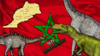 Dinosaur From Morocco Size Comparison🇲🇦//Dinosaurus dari Maroko🇲🇦