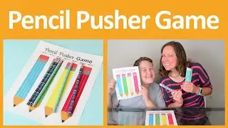 Pencil Pusher Printable Game for Back-to-School Fun or Family Game Night