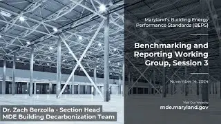 Benchmarking and Reporting Working Group Session 3  - November 14 (2024)