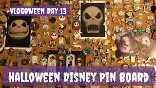 Disney Pin Collection | HALLOWEEN PIN BOARD | Vlogoween Day 13