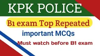 Kpk police top repeated  MCQs must watch before  exam