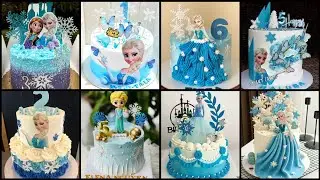 Beautiful Frozen Theme Birthday Cake for Girls | Creative Frozen Elsa Cake Decorating ideas