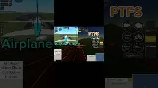Airplane simulator landing vs pilot training flight simulator landing #shorts #ptfsroblox #roblox
