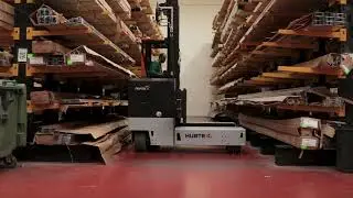 Carretillas multidireccionales eléctricas de HUBTEX manejan cargas largas en GIMÉNEZ GANGA