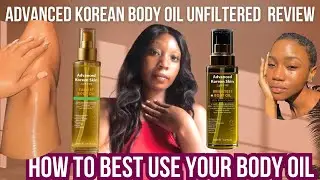 ADVANCED KOREAN BODY OIL REVIEW | Best body oil in 2026| Body oil for fair skin, dry skin
