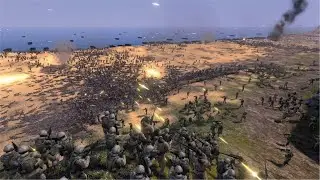 100,000 ZOMBIES INVADE COAST BY BOATS VS DEFENDERS: 500 SNIPERS + 500 MODERN SOLDIERS - UEBS MODS
